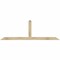 Ekena Millwork Portland Rough Sawn Timber Gable Bracket, Douglas Fir, 84"W x 28"H x 2"D x 4"F, 8/12 Pitch GBW084X28X0204POR00RDF - alternate 1